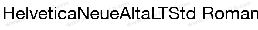 HelveticaNeueAltaLTStd Roman字体转换